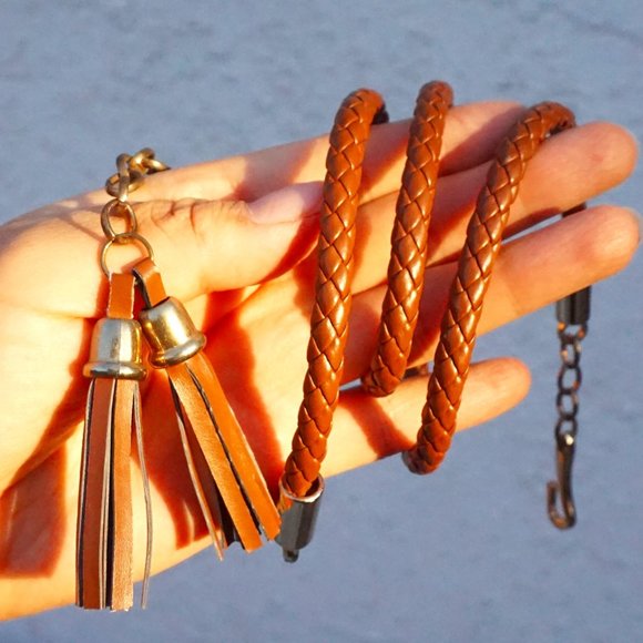 Urban Outfitters Accessories - Bohemian Tan Brown Tassel Waist Rope Chain Belt